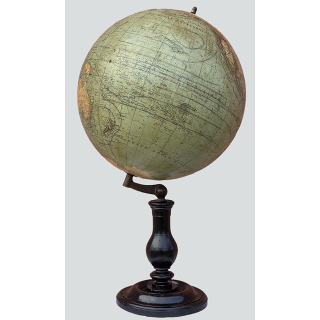 French-made terrestrial globe, published by G. Thomas in Paris, at 44 Rue Notre-Dame-des-Champs, dating back to the late...