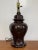 Pair Vintage Brown Ceramic Ginger Jar Table Lamps Hollywood Regency MCM Style For Sale - Image 12 of 16