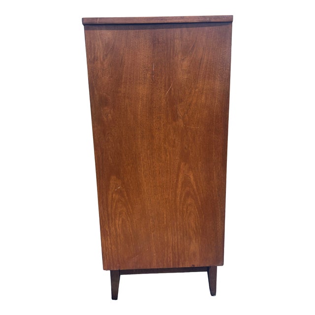 1970s Broyhill Brasilia Tall Dresser Highboy in Vintage Mid Century Modern Style, Attributed For Sale - Image 5 of 12