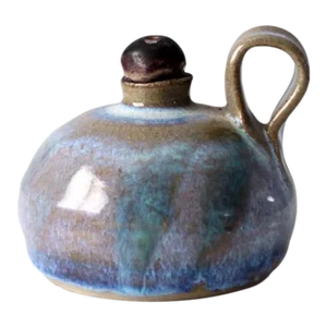 Vintage Studio Pottery Oil Lamp