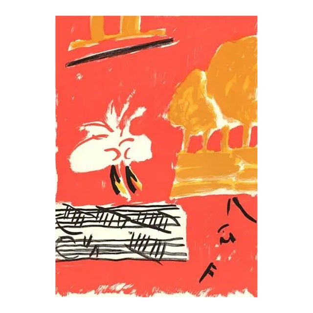 Pierre Nivollet Original Lithograph N10-5 Noise 1988 For Sale