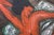Contemporary Natalia Vypritskaia, Red Nude, Oil on Canvas For Sale - Image 3 of 6