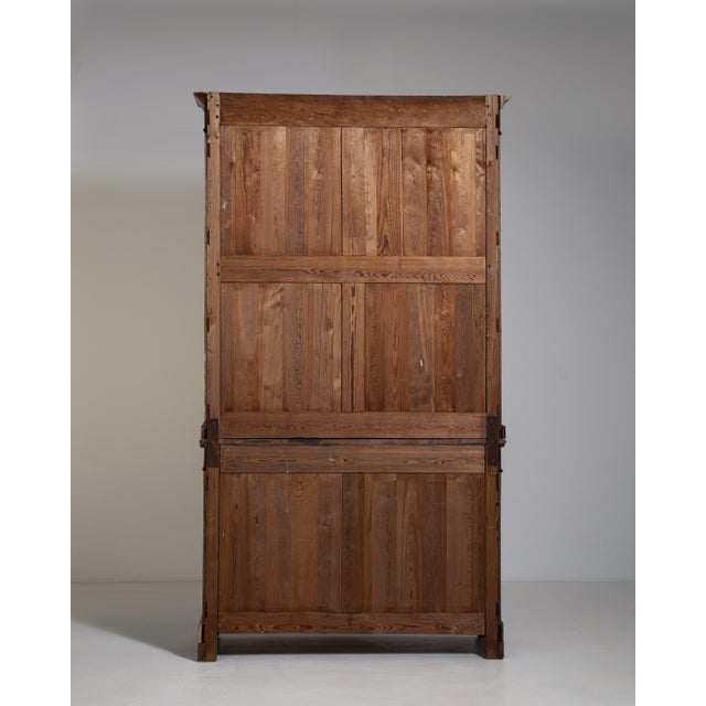 Tan French Oak Vitrine, Antique, France, Mid 19th Century For Sale - Image 8 of 11