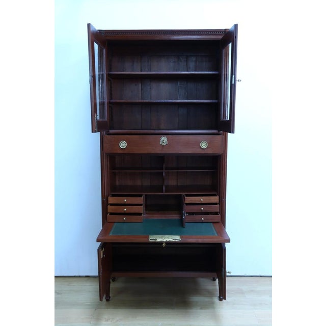 Louiis XVI Mahogany Guillotine Secretaire For Sale - Image 5 of 18