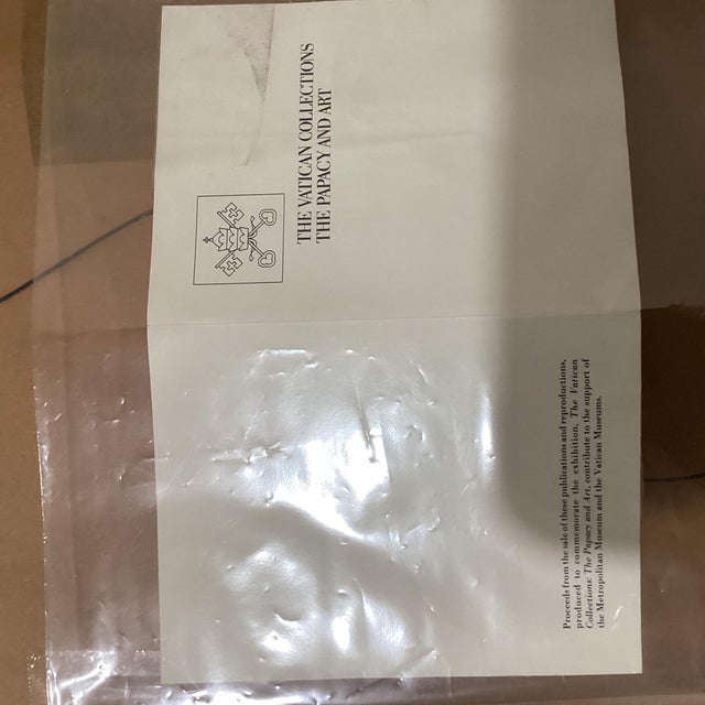 Vintage Diptych of Rambona, Central Italy, Late 9th-Early 10th Century, Ivory. Vatican City, Reproduction From Vatican Museum For Sale - Image 11 of 12