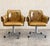 Mid-Century Modern Mid-Century-Modern-Swivel-Chairs | Tufted Tan Leather Look, Chrome Base (Vintage) For Sale - Image 3 of 4
