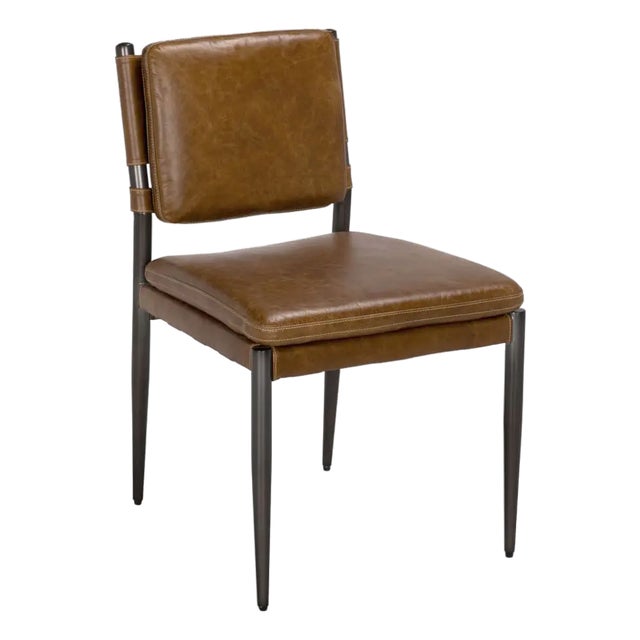 Wooster Dining Chair, Brown For Sale