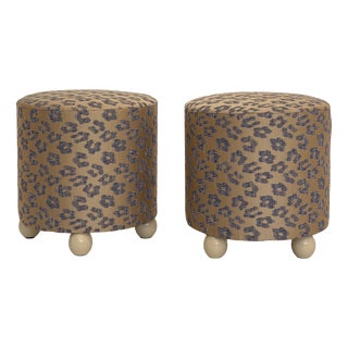 Vintage Ottomans, 1970s, Set of 2 For Sale