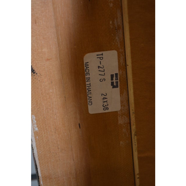 Ornate Plaster / Wood Silver W/ Gold Wash Rectangular Wall or Mantel Mirror For Sale - Image 18 of 18