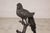 Metal Vintage Bronze Parrot Sculpture on Branch Form Stand For Sale - Image 7 of 12