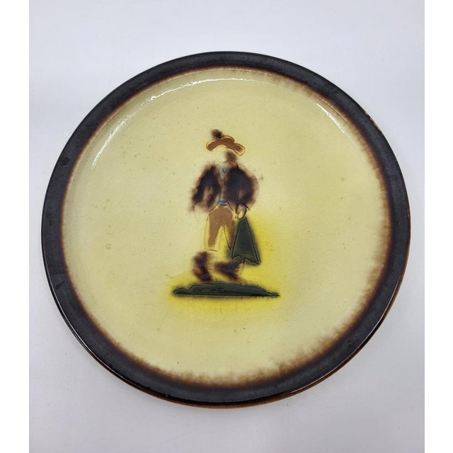 Vintage French Dessert Plates from Vallauris, 1950, Set of 13 For Sale - Image 18 of 18