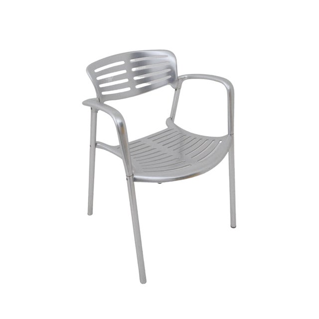Silver Toledo Chairs by Jorge Pensi for Amat-3, Spain, 1980s, Set of 5 For Sale - Image 8 of 18