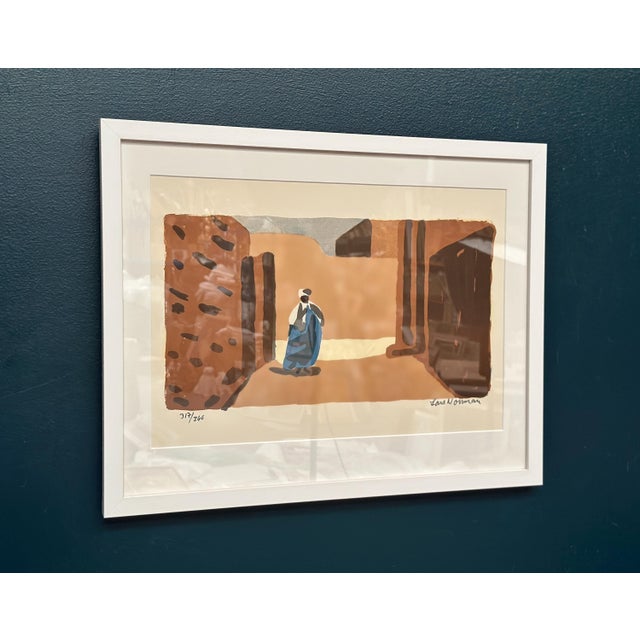 Lars Norrman, Figure in a Sunlit Desert, 1950s, Lithograph, Framed For Sale - Image 16 of 18