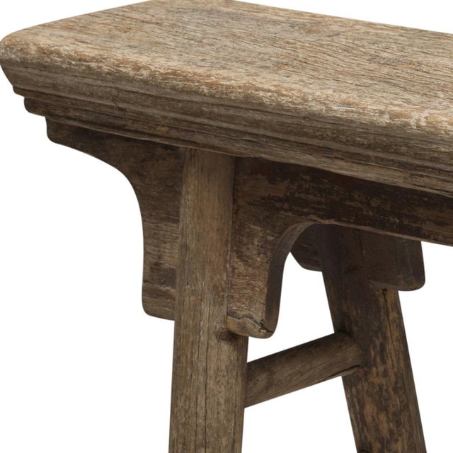 Chinese Elm Bench, 1920s For Sale - Image 3 of 5