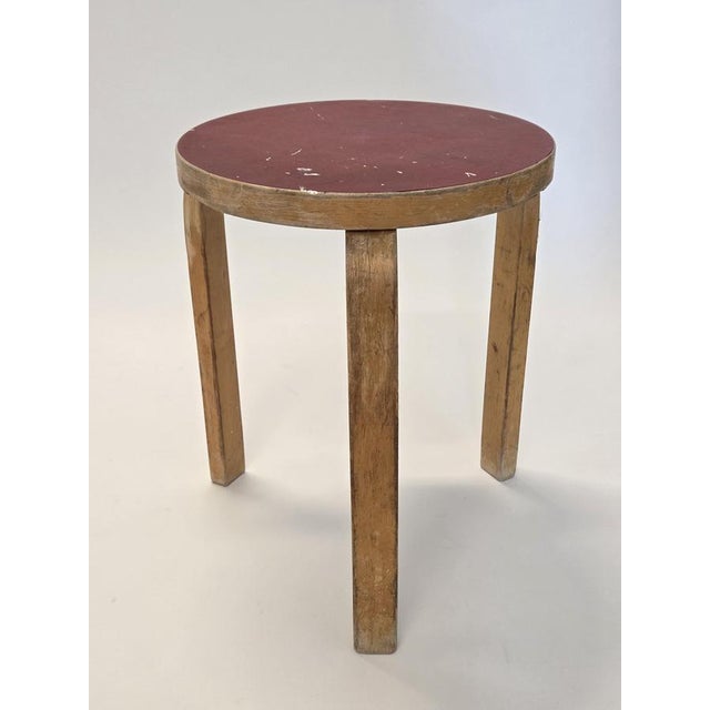 Artek Vintage Stools by Alvar Aalto for Artek, 1950s, Set of 2 For Sale - Image 4 of 15