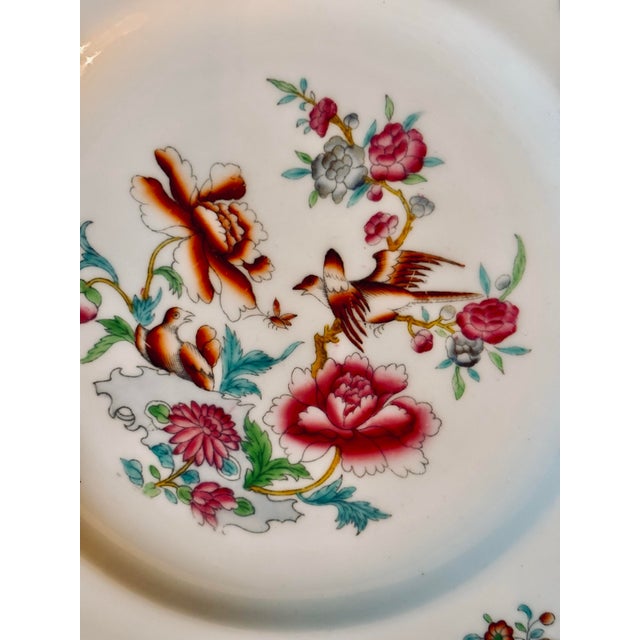 Late 19th Century Rare Antique Minton Decorative Chinoiserie Plates Made Exclusively for Bordier Geneva, Set of 2 For Sale - Image 5 of 9