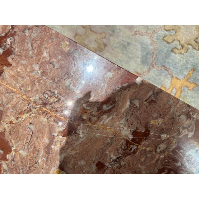 Mid 20th Century Vintage Louis XVI Style Marble Top Side Table For Sale In Boston - Image 6 of 7