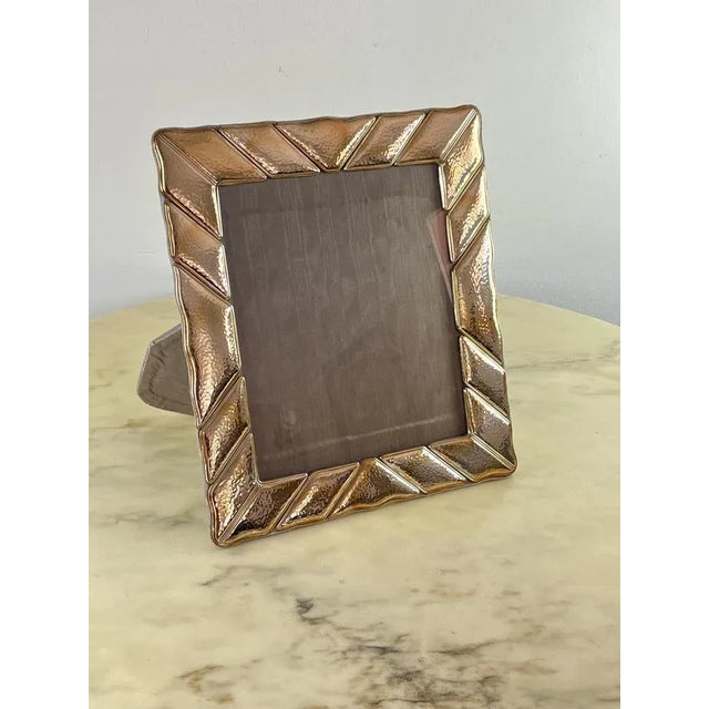 Large Sterling Silver Photo Frame, Italy, 1980s For Sale - Image 3 of 7