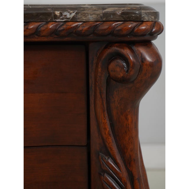 Pair of Marble Top Nightstands For Sale - Image 12 of 18