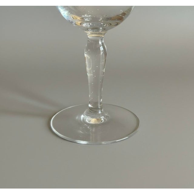 Glass Mid 20th Century Mid Century Modern Sasaki Noritake Bamboo Etched Crystal Cordial Liqueur Dessert Glasses - Set of 11 For Sale - Image 7 of 10