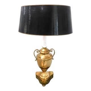 Vintage Monumental Urn Style Brass Table Lamp by Chapman For Sale