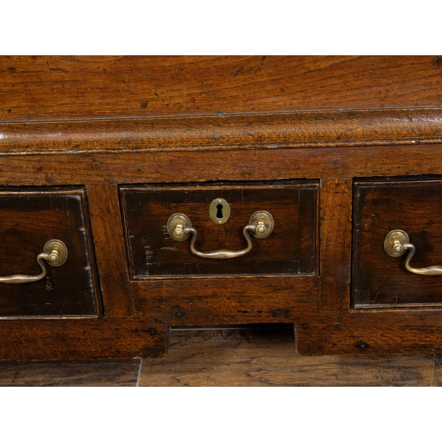 English English Georgian Period 1800s Oak Mule Chest with Lift Top and Three Drawers For Sale - Image 3 of 12
