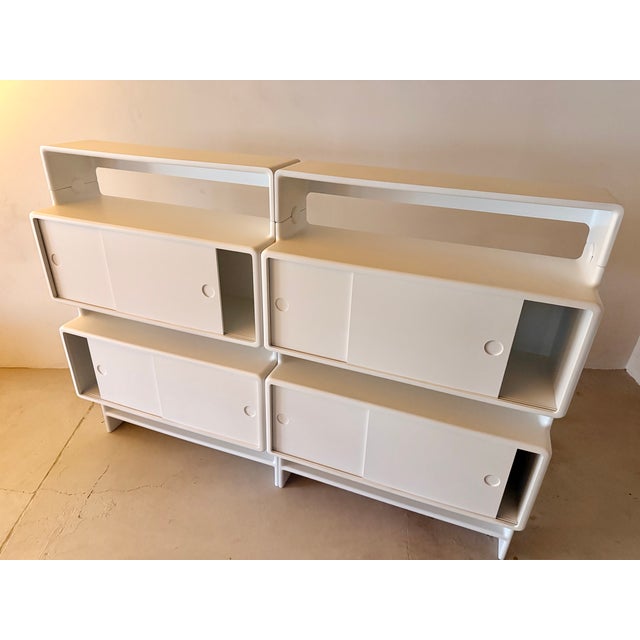 White Vintage Modular Shelf by Ernest Igl for Wilhelm Werndl, 1970s, Set of 8 For Sale - Image 8 of 9