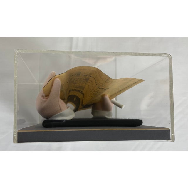 Vintage Sculptured Hands "The Crossword Puzzle" Solver "Turning the