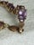1980s Vintage 1980s 10k Yellow Gold Amethyst Tennis Bracelet For Sale - Image 5 of 8