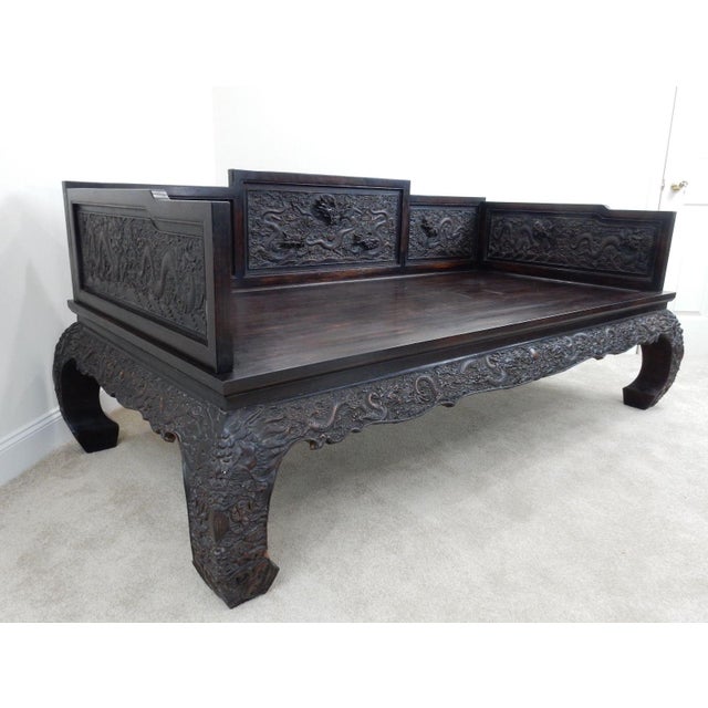Antique Chinese Zitan Opium Day Bed 78.5 Inches Chairish