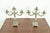 A gorgeous pair of antique Victorian or Art Deco silver plate three-light candelabras In the manner of Tiffany & Co. USA,...