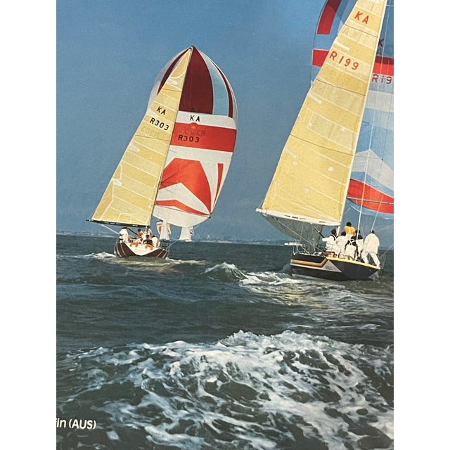An iconic signed vintage yacht racing photograph by the legendary Beken of Cowes studio, capturing the Australian yacht...