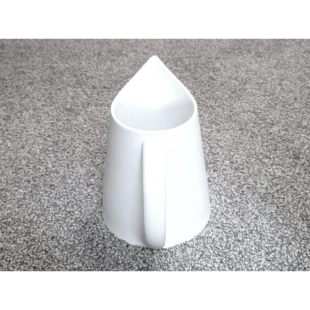 White Bernardaud France Fusion Porcelain Charlotte Pitcher For Sale - Image 8 of 10