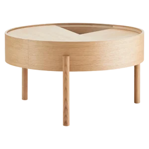 Oiled Oak Arc Coffee Table 66 by Ditte Vad and Julie Bertrup