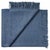 Modern Solid Baby Alpaca Wrap / Throw - Blue Denim For Sale - Image 3 of 3