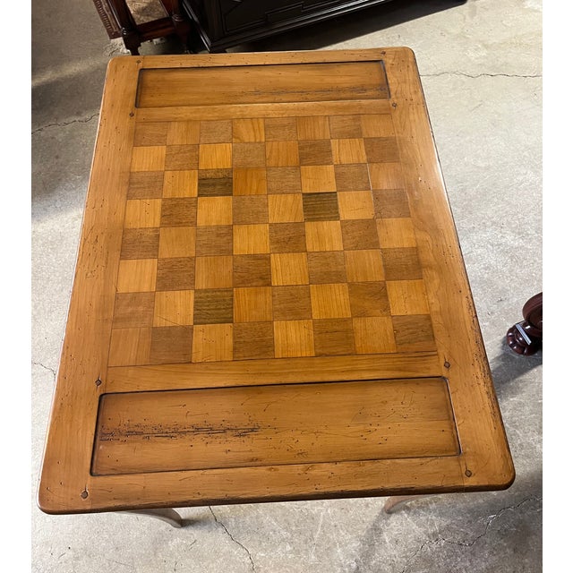 French Provincial Rare Game Table by De Bournais For Sale - Image 3 of 15