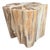 Andrianna Shamaris Impressive High Quality Ancient Petrified Wood Side Table For Sale
