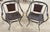 A beautifully executed and highly sculptural pair of Maison Jansen–style curule armchairs, France, circa 1960s,...