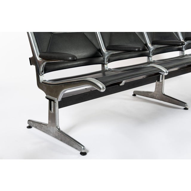 Herman Miller 1990s Mid Century Eames for Herman Miller Black Tandem Sling Seating For Sale - Image 4 of 14