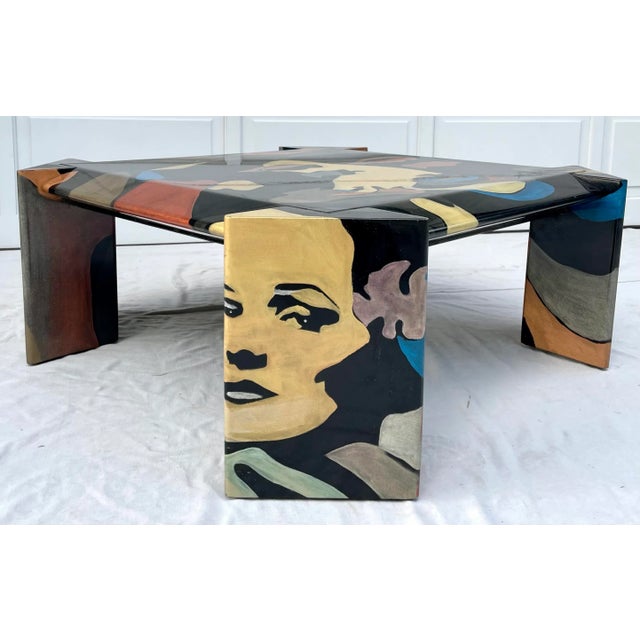 1993 Pop Art Signed Original Coffee Table by Robert Fischer For Sale - Image 10 of 13