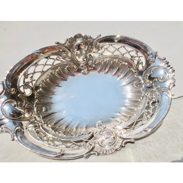 Metal Beaux Arts Sterling Bowl Dated 1902 For Sale - Image 7 of 8