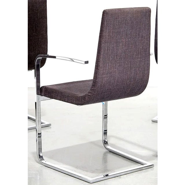 Calligaris Set 6 Calligaris Cruiser Cantilever Dining Chairs For Sale - Image 4 of 6
