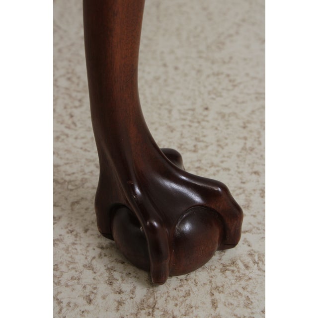 Brown Stickley Mahogany Inlaid Ball & Claw Dining Table For Sale - Image 8 of 15