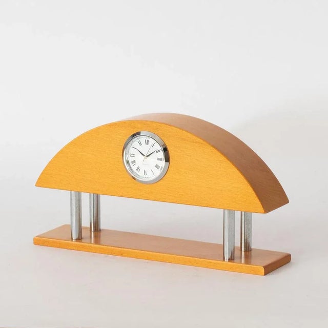 Post Modern Desk Clock from Staiger, 1980s, in Flawless conditions. Designed 1980 to 1989 This piece has an attribution...