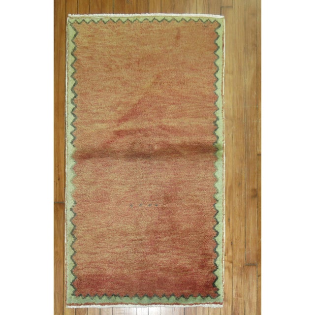 Mid-Century Modern Rust Mid 20th Century Turkish Rug - 2'6" x 3'2" For Sale - Image 3 of 3