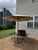 Brown Jordan Roma Table Frame and Weighted Umbrella Base With Canvas Umbrella For Sale - Image 14 of 15