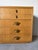 1960s Vintage Hollywood Regency Lorin Jackson for Grosfeld House Oak Dresser With Brass Leaf Pulls For Sale - Image 5 of 17