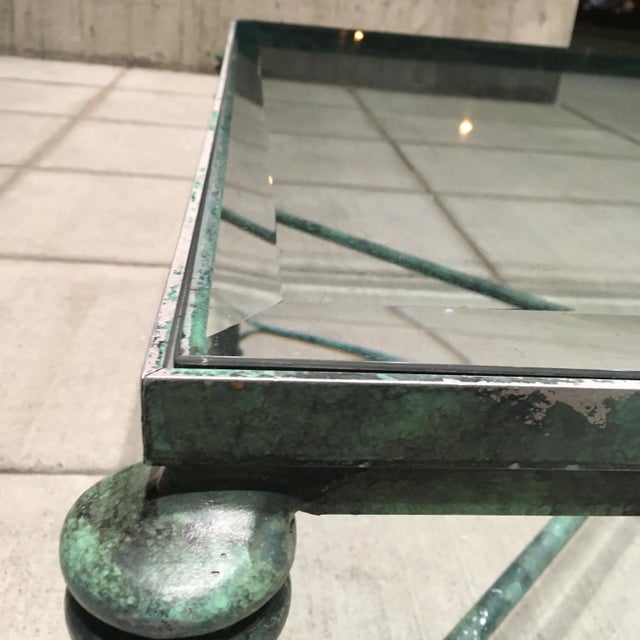 Diego Giacometti Mid-Century Modern Modern Coffee Table in Patinated Bronze Finish After Giacometti For Sale - Image 4 of 13