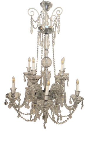 Murano Chandelier with 15 Lights, 1920s