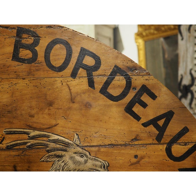 Wood 19th Century Tilt-Top French Vineyard Table in Carved Cherry, Margaux For Sale - Image 7 of 18